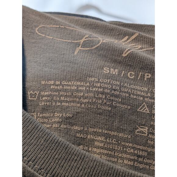 Dolly Parton Short Sleeve Graphic TShirt S Blue Country Icon Casual Layer Staple - Picture 5 of 7